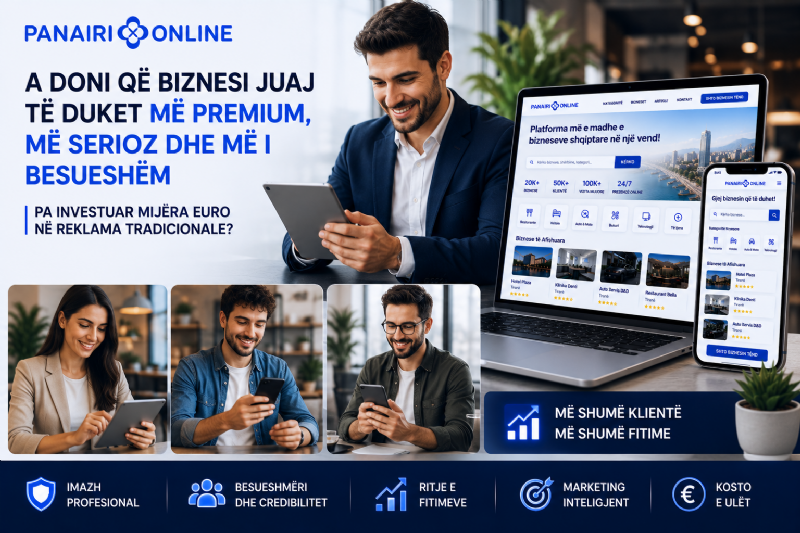 A doni që biznesi juaj të duket më premium, më serioz dhe më i besueshëm pa investuar mijëra euro në reklama tradicionale?